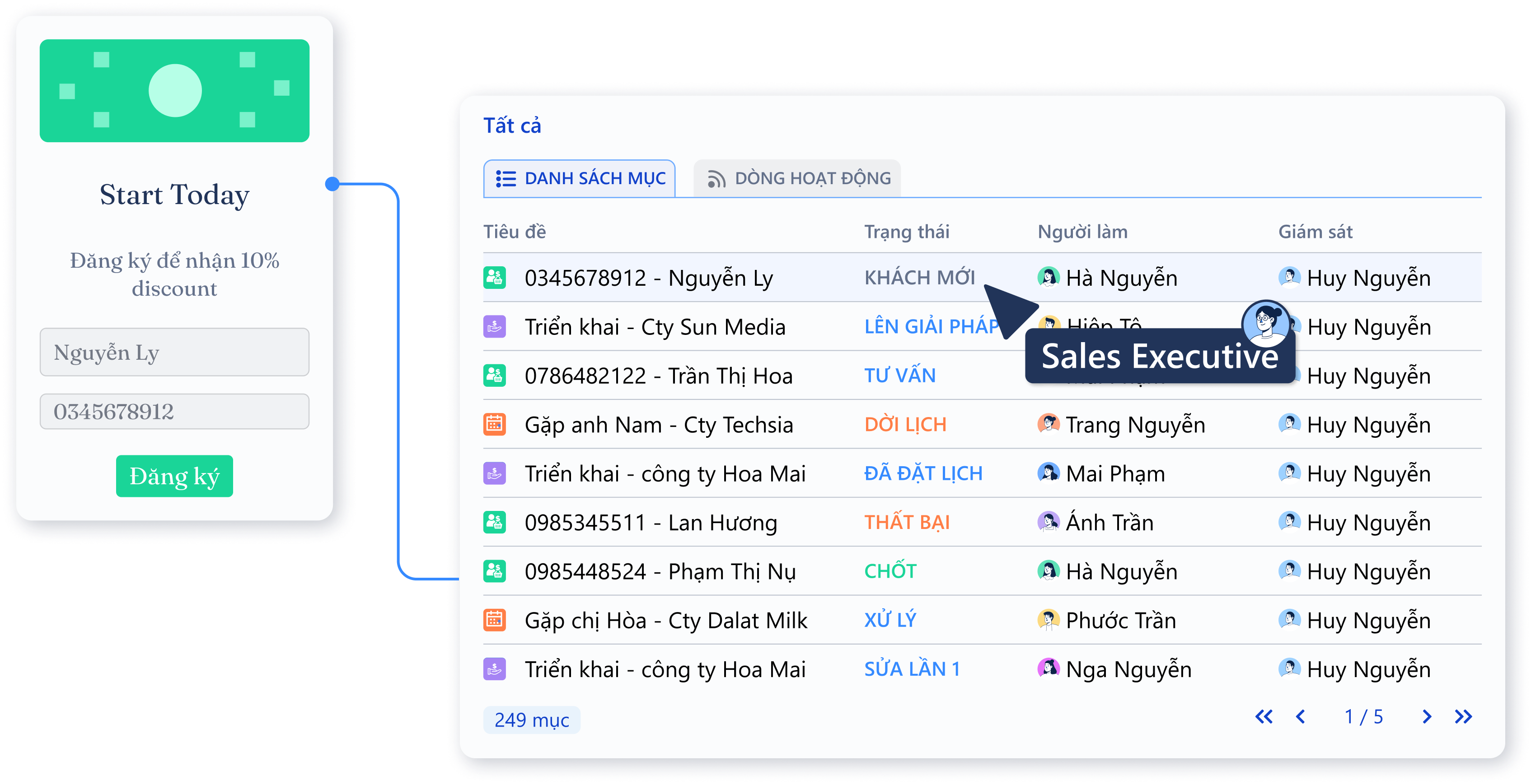 Tự động tạo từ form